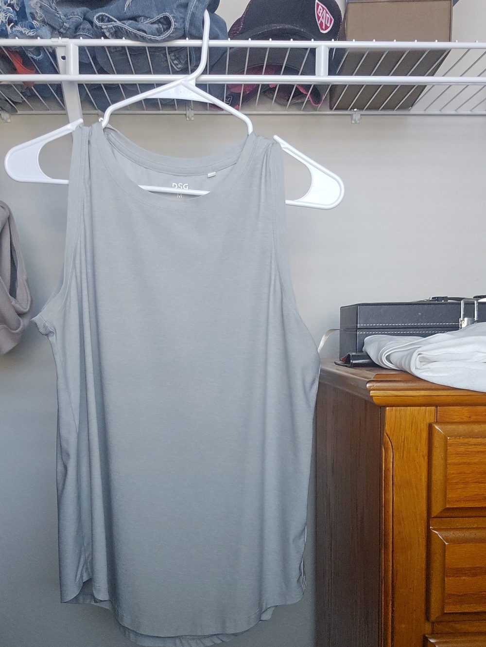 DSG Light Gray Sleeveless Tank Top
